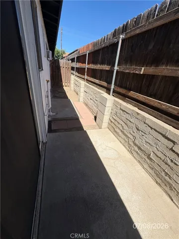 Back side of unit