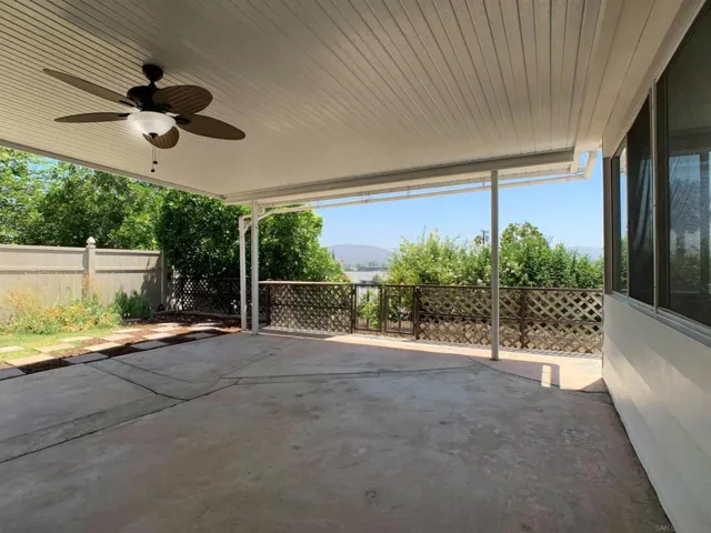 Covered patio area view 2.
