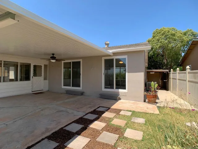 Aluminum patio cover.