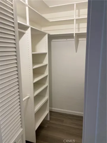 walk-in closet in main bedroom
