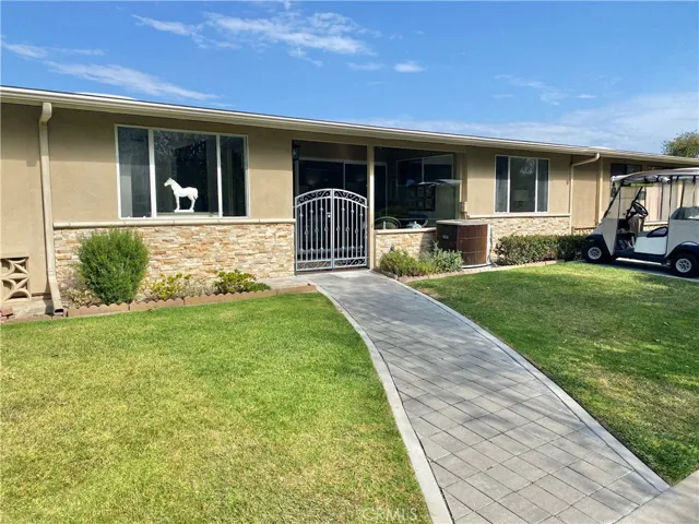 Private paver walkway to unit