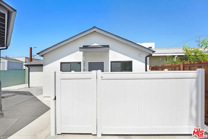 Front entry with private patio