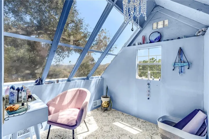 Separate yoga room