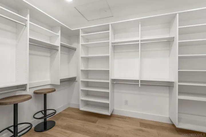 Primary walk in closet