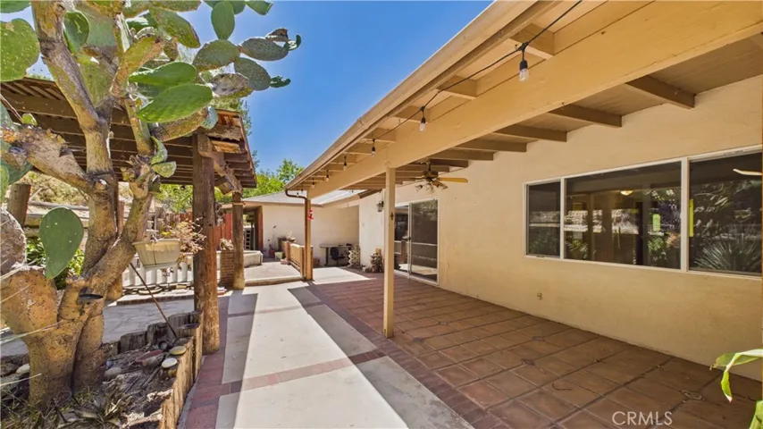 Private back patio