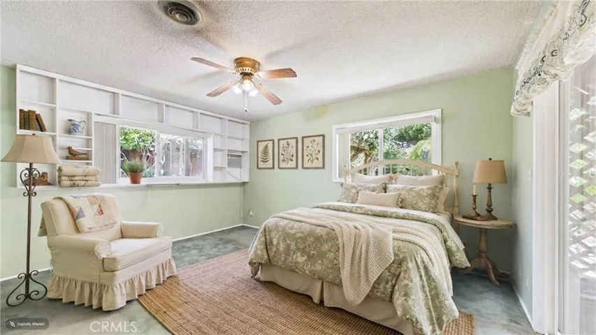 Virtually staged primary suite