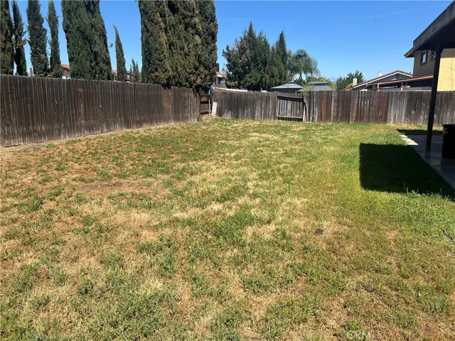 Backyard with cover patio