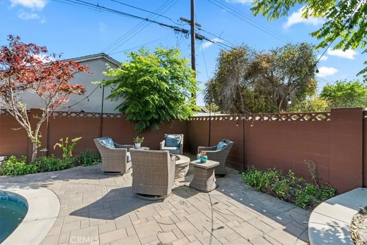 Built in firepit