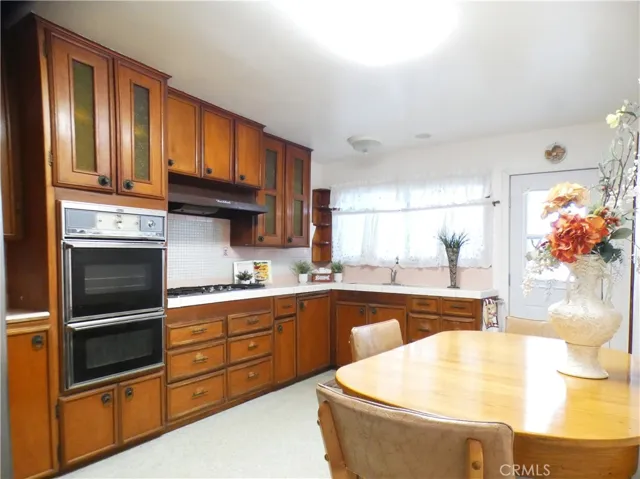 Kitchen opens to covered patio