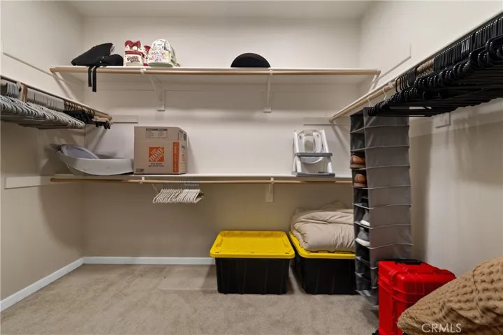 Master bathroom walk-in closet