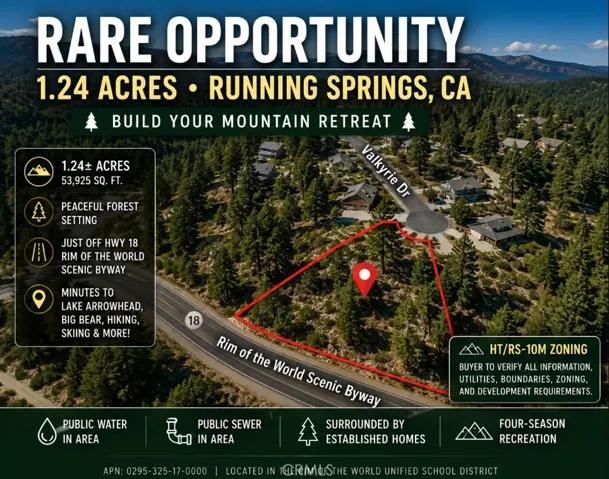 0 Valkyrie, Running Springs, California 92382