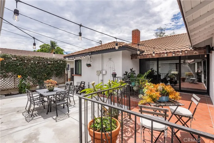 This private backyard is off the main residence.