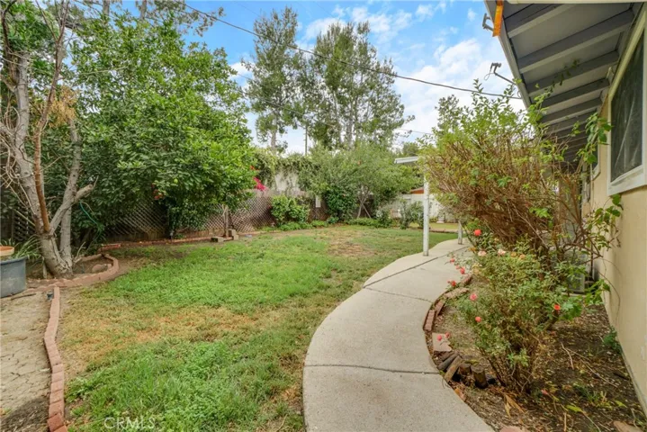 Backyard on the side