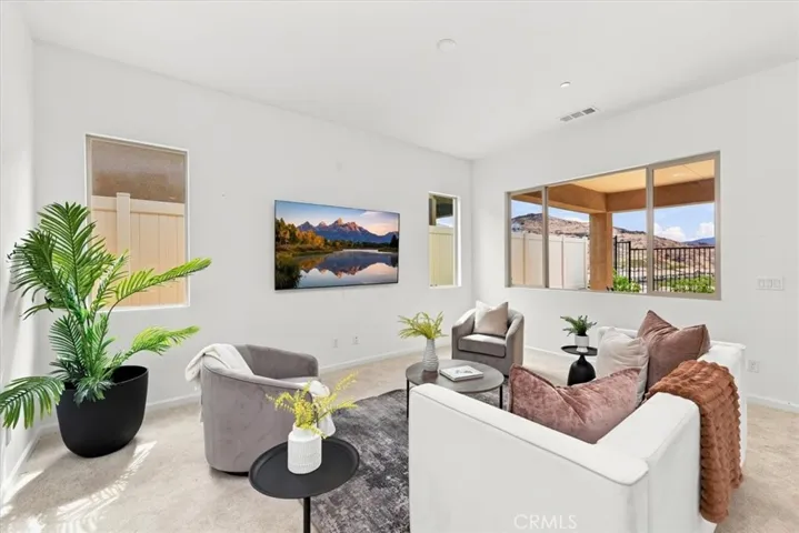Living Room Across Kitchen. Watch TV While Doing Dishes.