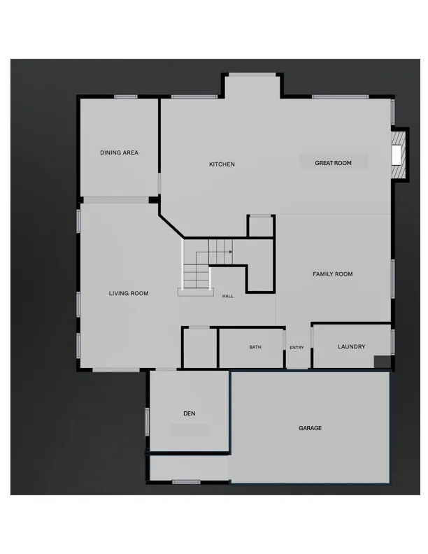 First Floor Plan - Floor plans are for reference only; they are not to scale, and not 100% representative of the layout. They are meant to be used as a general representation.
