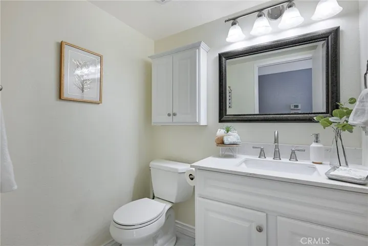 Downstairs powder bathroom