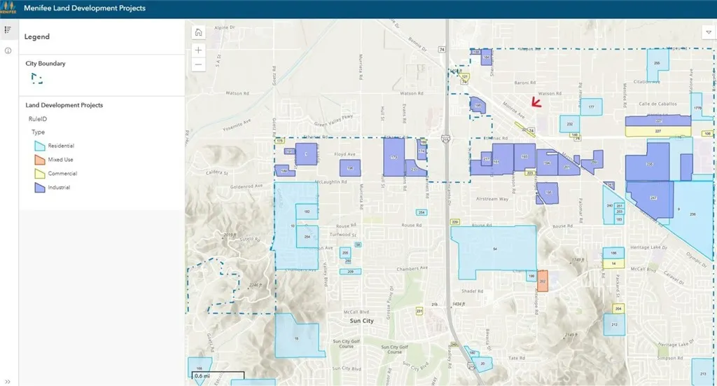 Menifee Land Development Projects near the property Menifee Land Development Projects near the property
