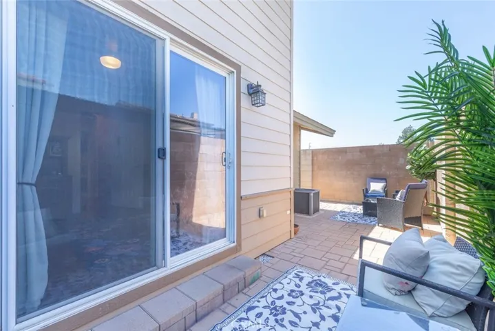 backyard patio area