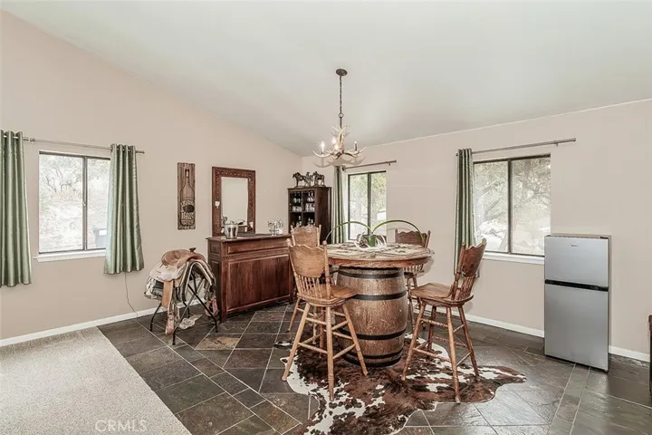 This dining area has room for a very large dining table if desired.
