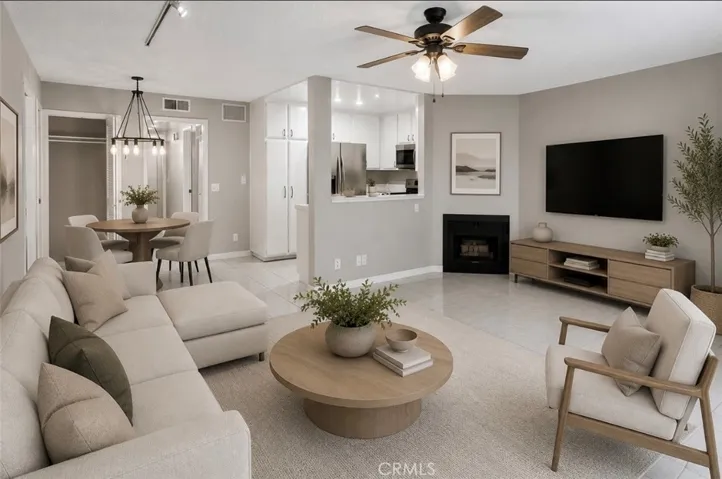 VIRTUALLY STAGED LIVING ROOM