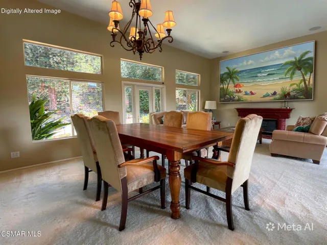 Dining & Living Room - Virtually Staged