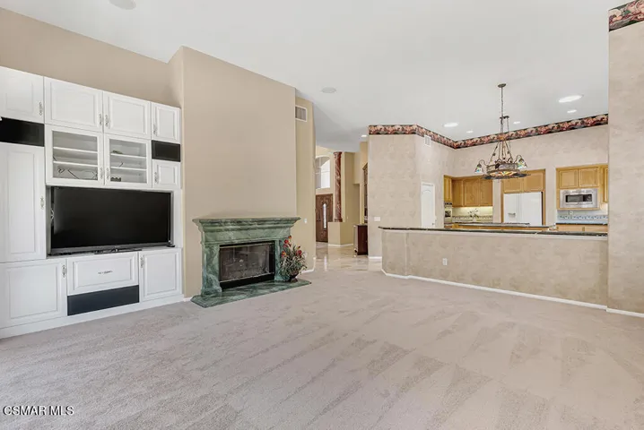 Family Room Adjoins Kitchen