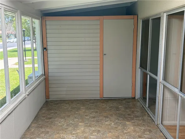 Patio closet.