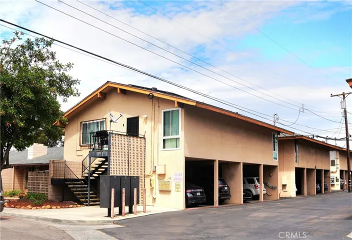 Front and side building.
