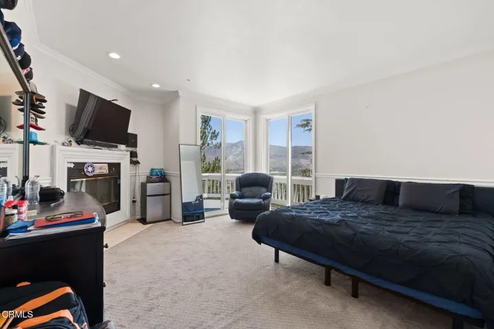 Bedroom with Fireplace