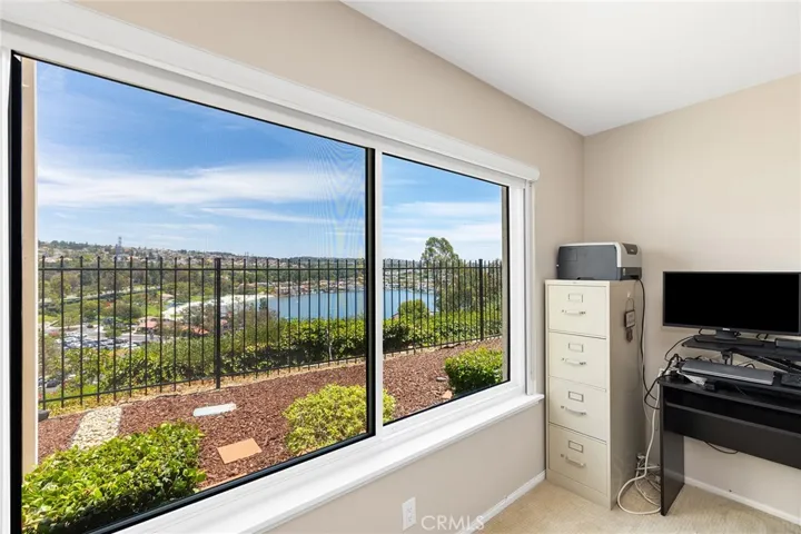Lake view from primary bedroom.