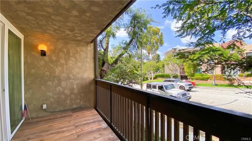 Large balcony outside Primary Bedroom