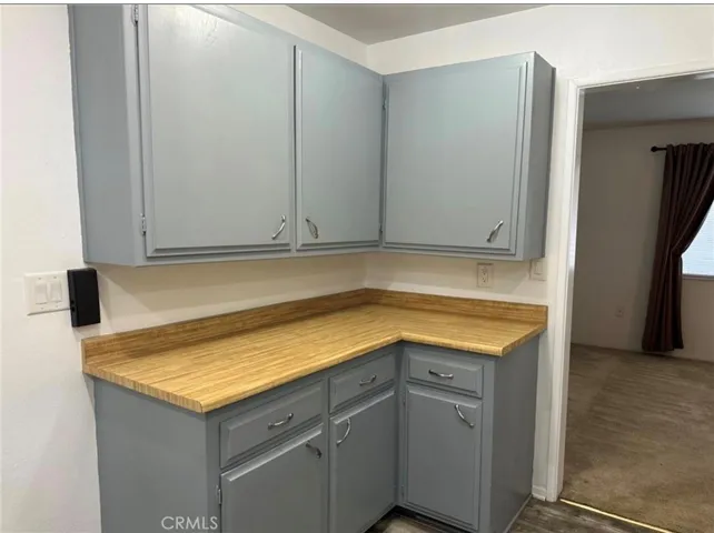 More cupboards and counter space in the kitchen.