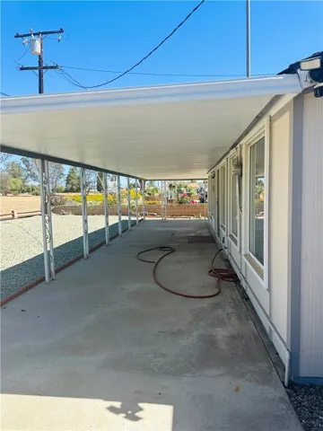 Covered patio.
