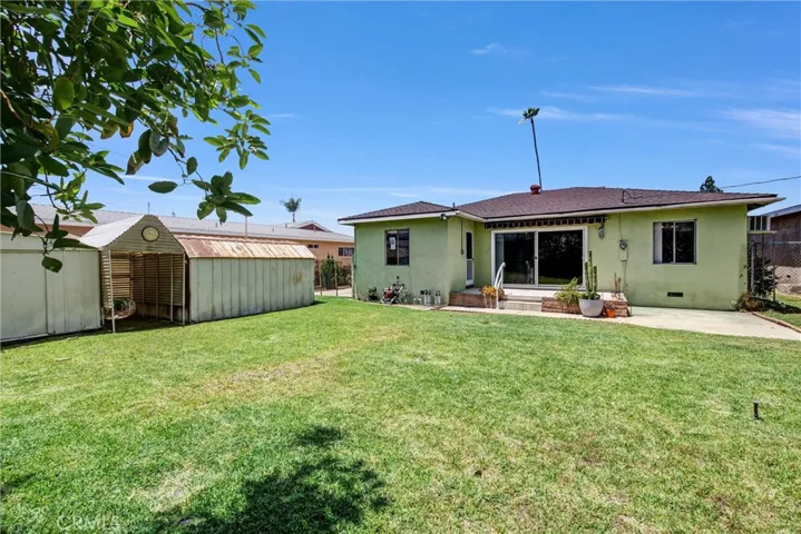 Backyard with Shed view