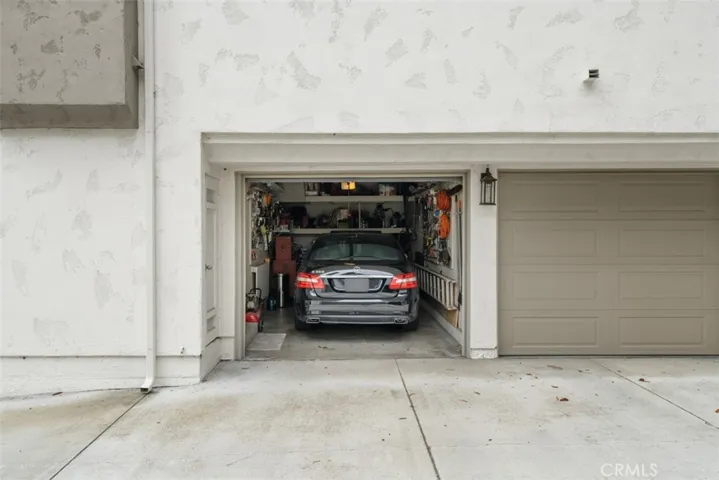 One car attached garage.