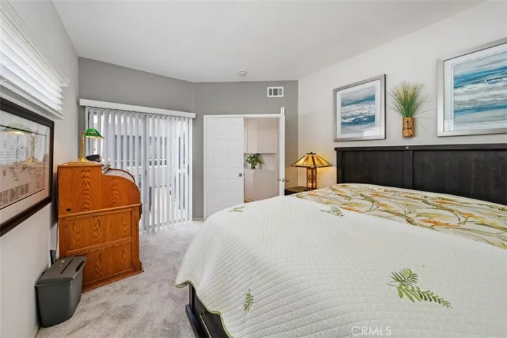 2nd Bedroom has patio access.
