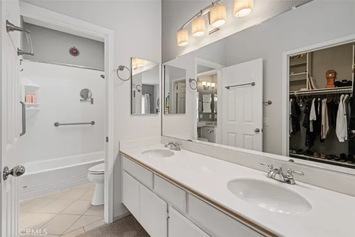 Primary side of connected bath.