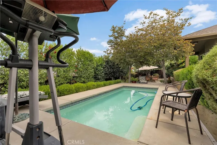 Pool fom west side of yard