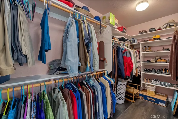 Oversize primary closet