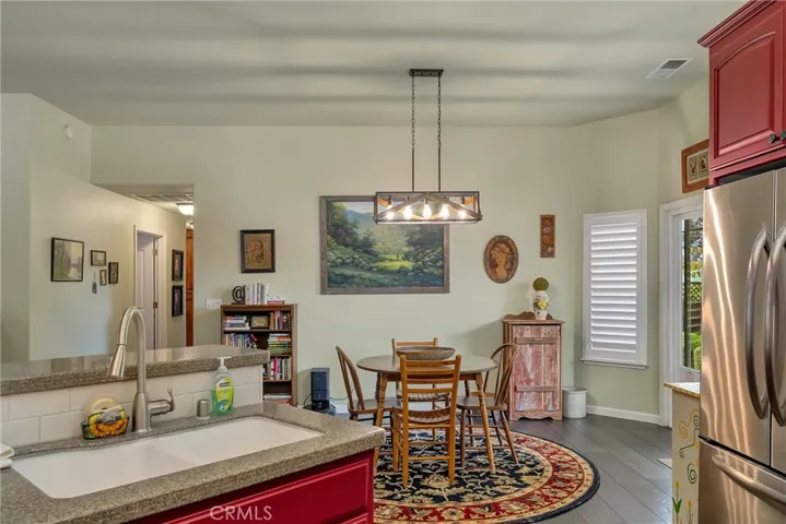 Dining from kitchen