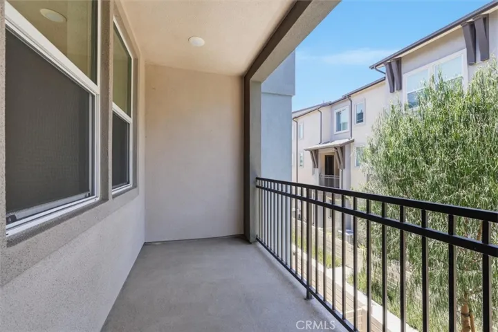 Main level private balcony
