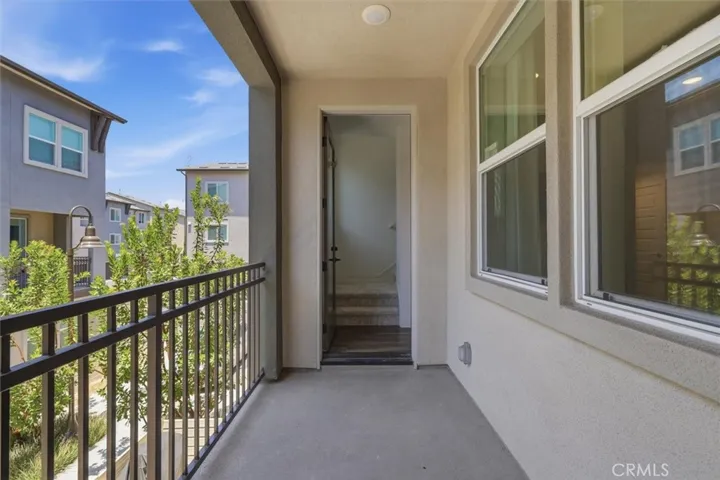 Main level private balcony