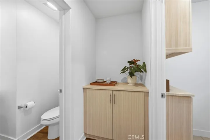 Main level powder room and laundry
