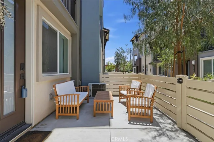 Private oversized patio, more space on the other side