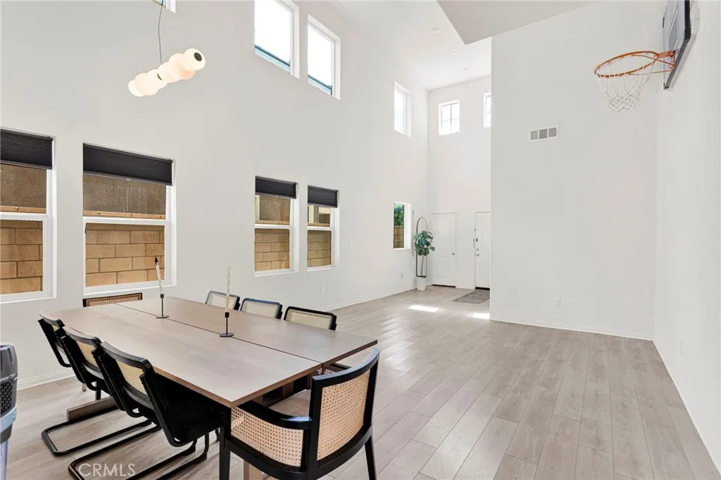 Formal dining and living space.