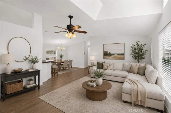 living room virtual staging