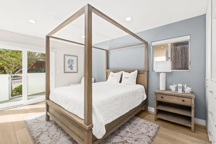 Secondary bedroom with private patio.