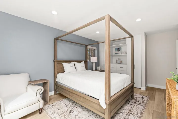 Secondary bedroom with private patio.