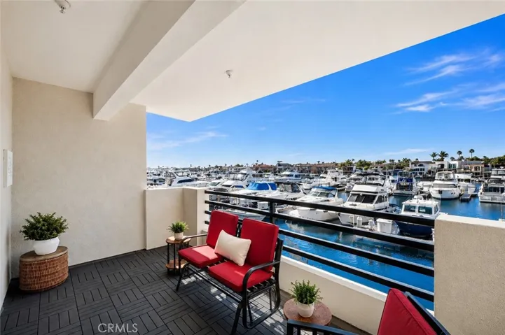 Balcony #1 offering Marina Water Views