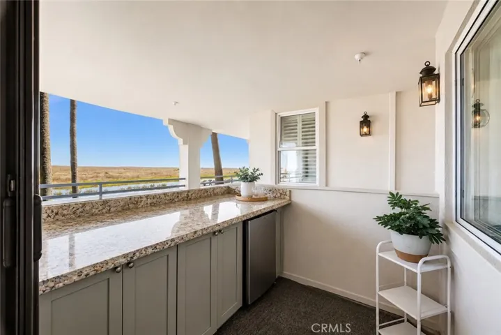 Front Patio off Kitchen with Wetlands View
